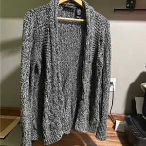 Axcess Black and White Knit Cardigan